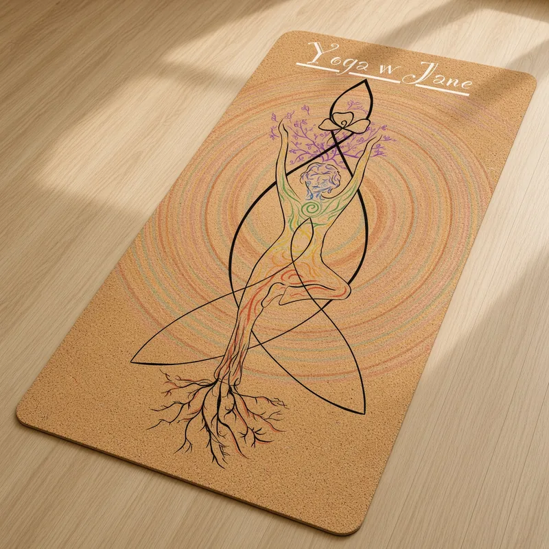 Studio print cork mat